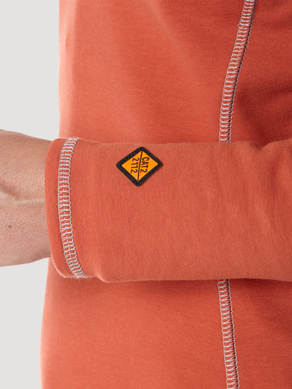 Womens Wrangler® FR Flame Resistant 1/4 Zip Pullover - Hot Sauce FRLW11H