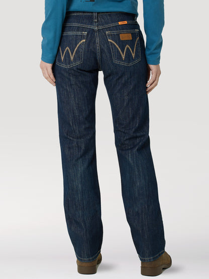 Womens Wrangler® FR Flame Resistant Western Jean - Rinse Wash FRW10RN