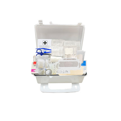 10 Person First Aid Kit - OSHA and ANSI Compliant, Fully stocked Emergency Kit for Home, Office or Construction site