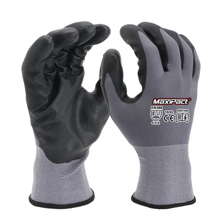 Maxipact 15gauge Micro-foam Nitrile Coated Gloves