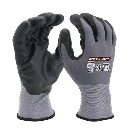 Maxipact 15gauge Micro-foam Nitrile Coated Gloves