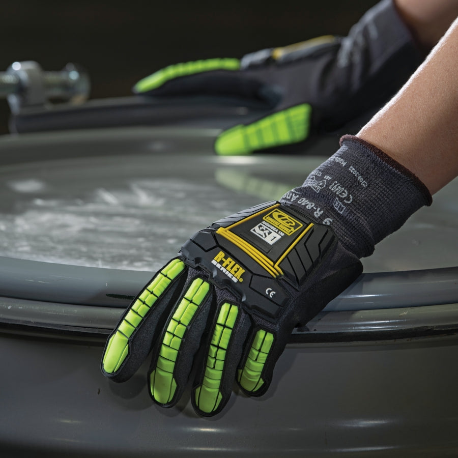X-Large Nylon and Spandex Nitrile Dipped Impact Gloves