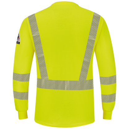 BULWARK MEN'S HI-VIS LIGHTWEIGHT FR LONG SLEEVE HENLEY