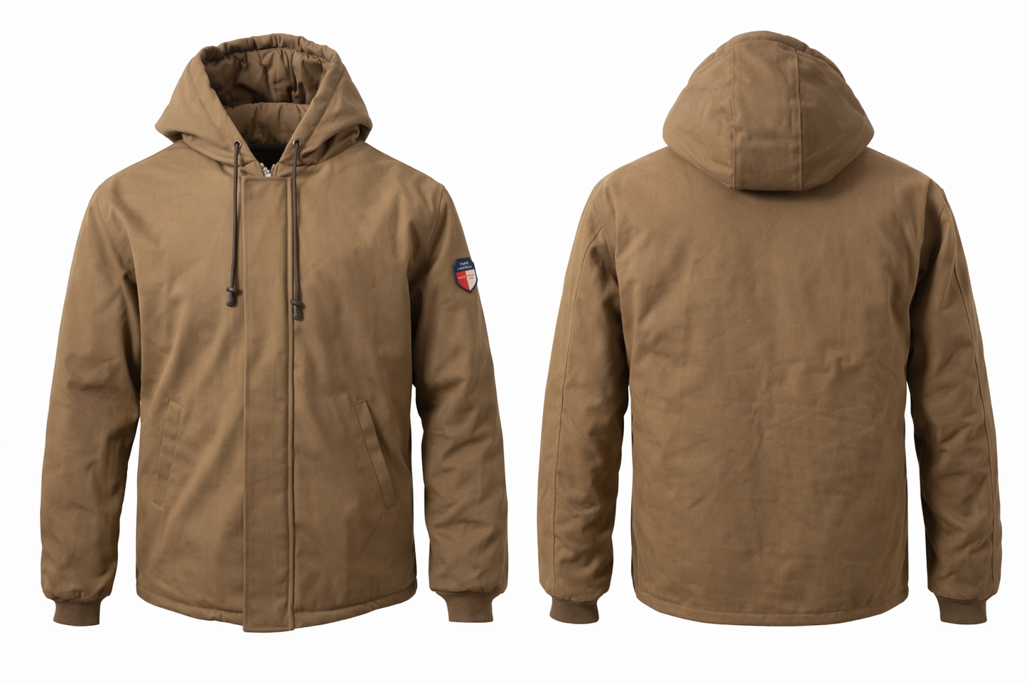 Texas FR Insulated Brown Duck Hooded Jacket