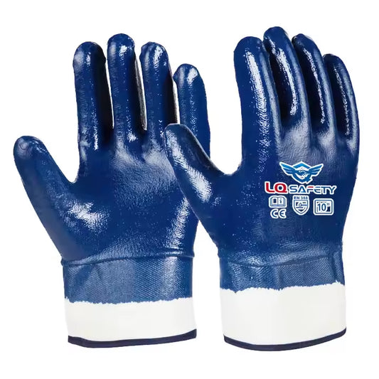 X-Large Blue Nitrile Full Coated Work Gloves